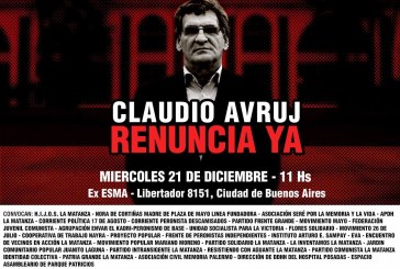 HIJOS Matanza | «Solicitamos la renuncia de Avruj por su idea negacionista»