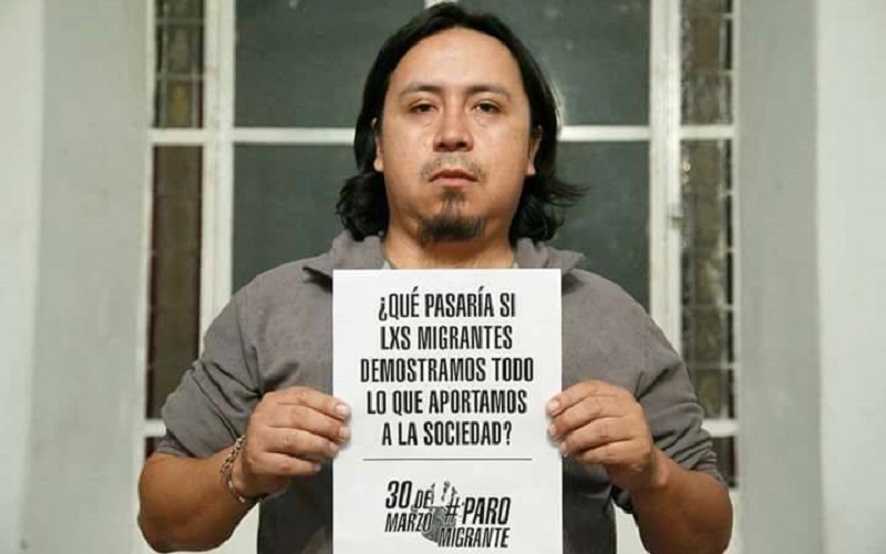 Paro Migrante | “Este 30 de marzo es para visibilizar y crear un símbolo de nuestra lucha