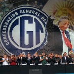 El acto de la CGT y los micrófonos de la Gráfica