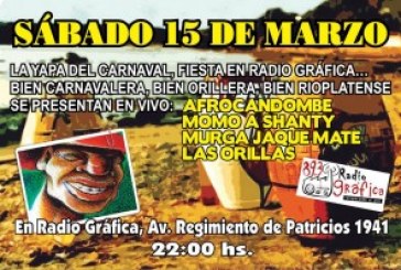 Yapa de Carnaval – Sábado 15 de Marzo