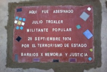 Sentido homenaje en Barracas a Julio Troxler