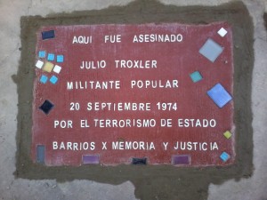 Sentido homenaje en Barracas a Julio Troxler