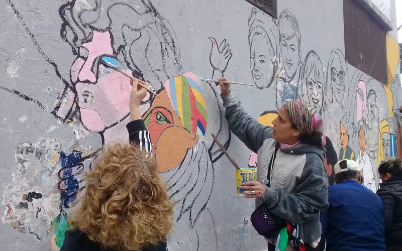 Vecinos de La Boca | Mural por Olga