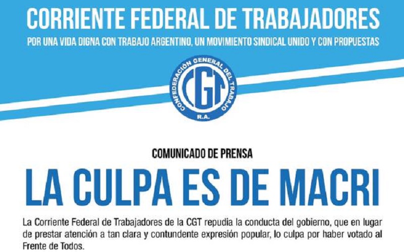CFT | La culpa es de Macri