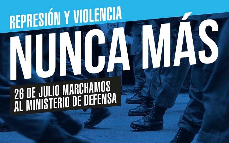 CFT | Repudio al cambio de funciones de las FFAA y convocatoria la Marcha