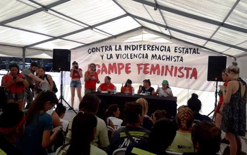 Acampe feminista | “Somos nosotras las que ponemos el cuerpo”